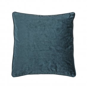 Velour pude 45x45cm Kobolt