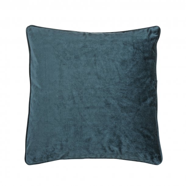 Velour pude 45x45cm Kobolt