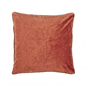 Velour pude 45x45cm Rust