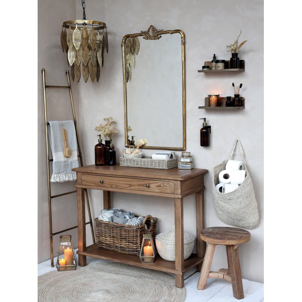 Flaske m. pumpe 1000 ml. Mocca