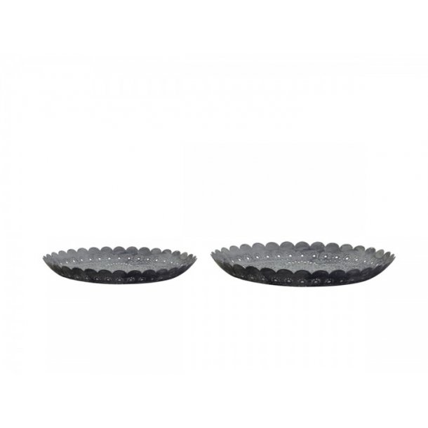 S�t af 2 fad med hulm�nster 