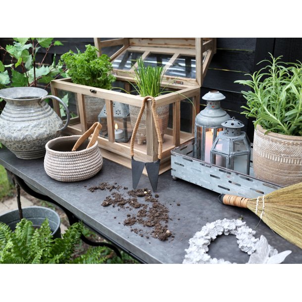 Dekorativ kande i antik zink fra Chic Antique