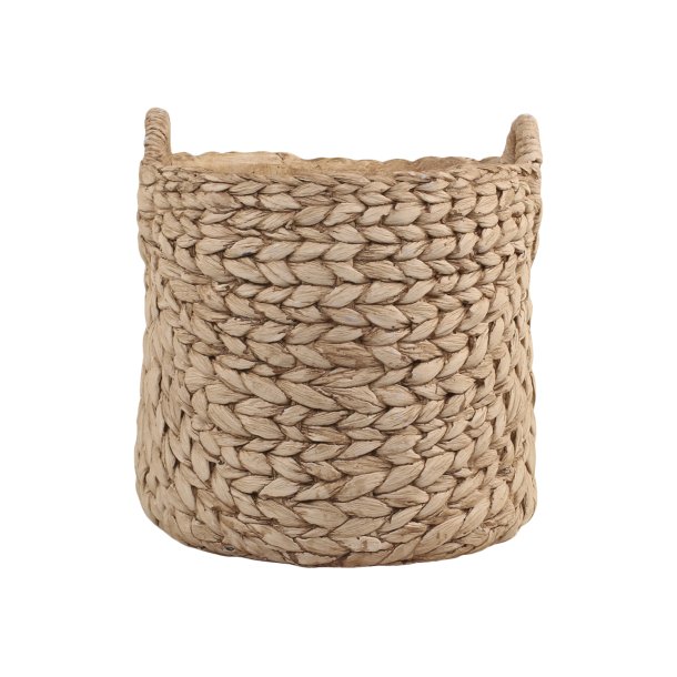 Potteskjuler /krukke med flet og hndtag fra Chic Antique - Natur/Large