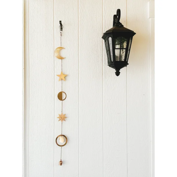 Klokkesnor gylden metal - Stjernehimmel