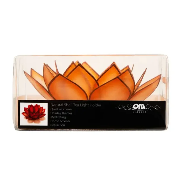 Lotus fyrfadslysholder - Mango