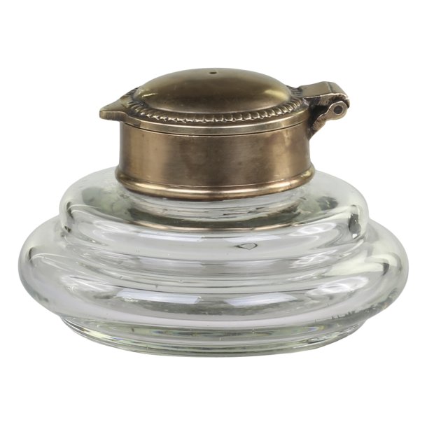 Gammel fransk glasvase med lg