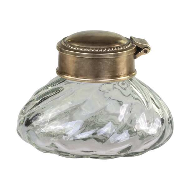 Gammel fransk glasvase med lg