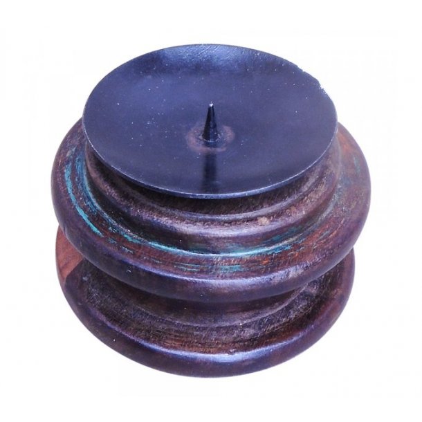 Lysestage af gammel tr�drulle