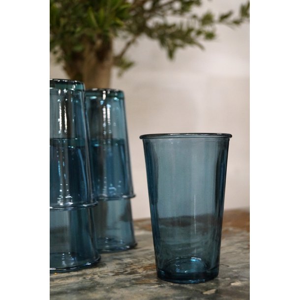 Drikkeglas himmelbl