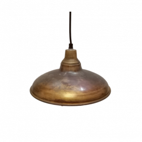 Lille loftlampe i patineret metal