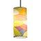 Pendant cylinderformet - multifarvet 