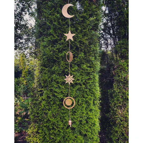 Klokkesnor gylden metal - Stjernehimmel