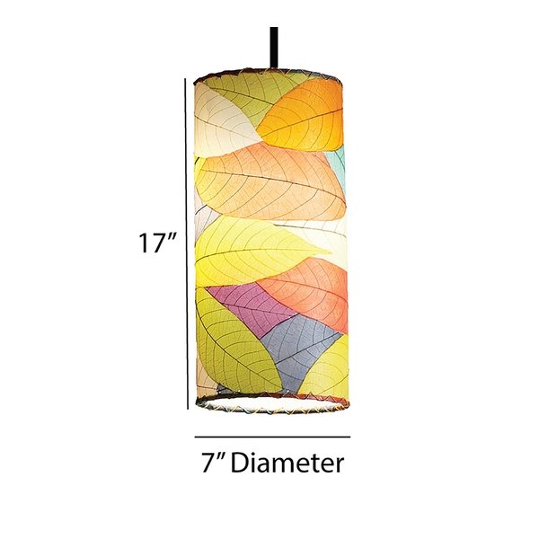 Pendant cylinderformet - multifarvet 