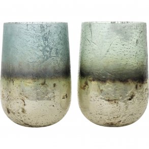 Jupiter glas lysholder/vase st  2