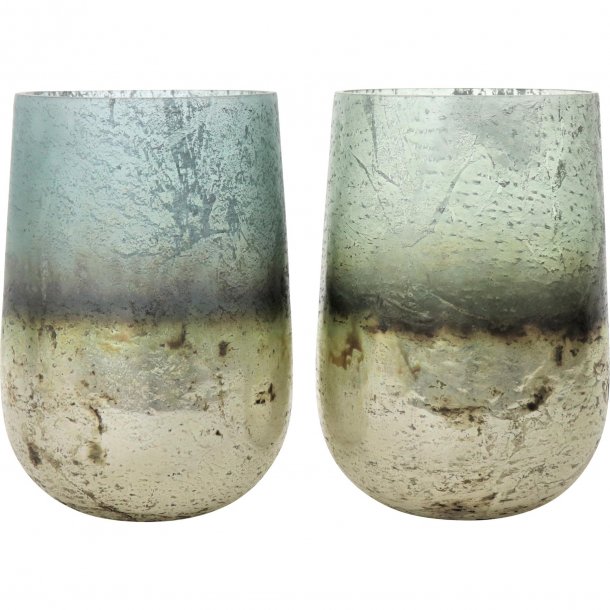 Jupiter glas lysholder/vase st  2