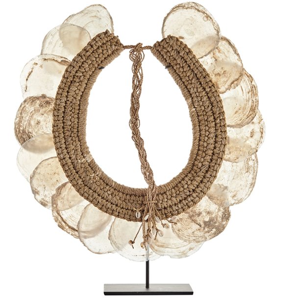 Traditionel capiz halssmykke p opsats